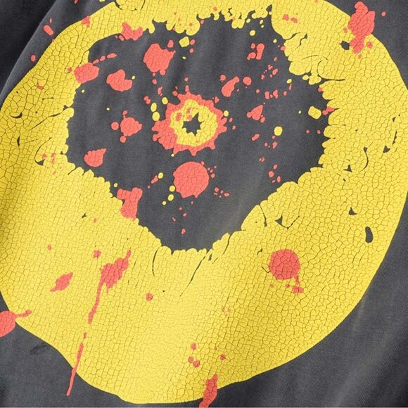 CPFM.XYZ Smiley Face Washed Short Sleeves Gray - Picture 4 of 9